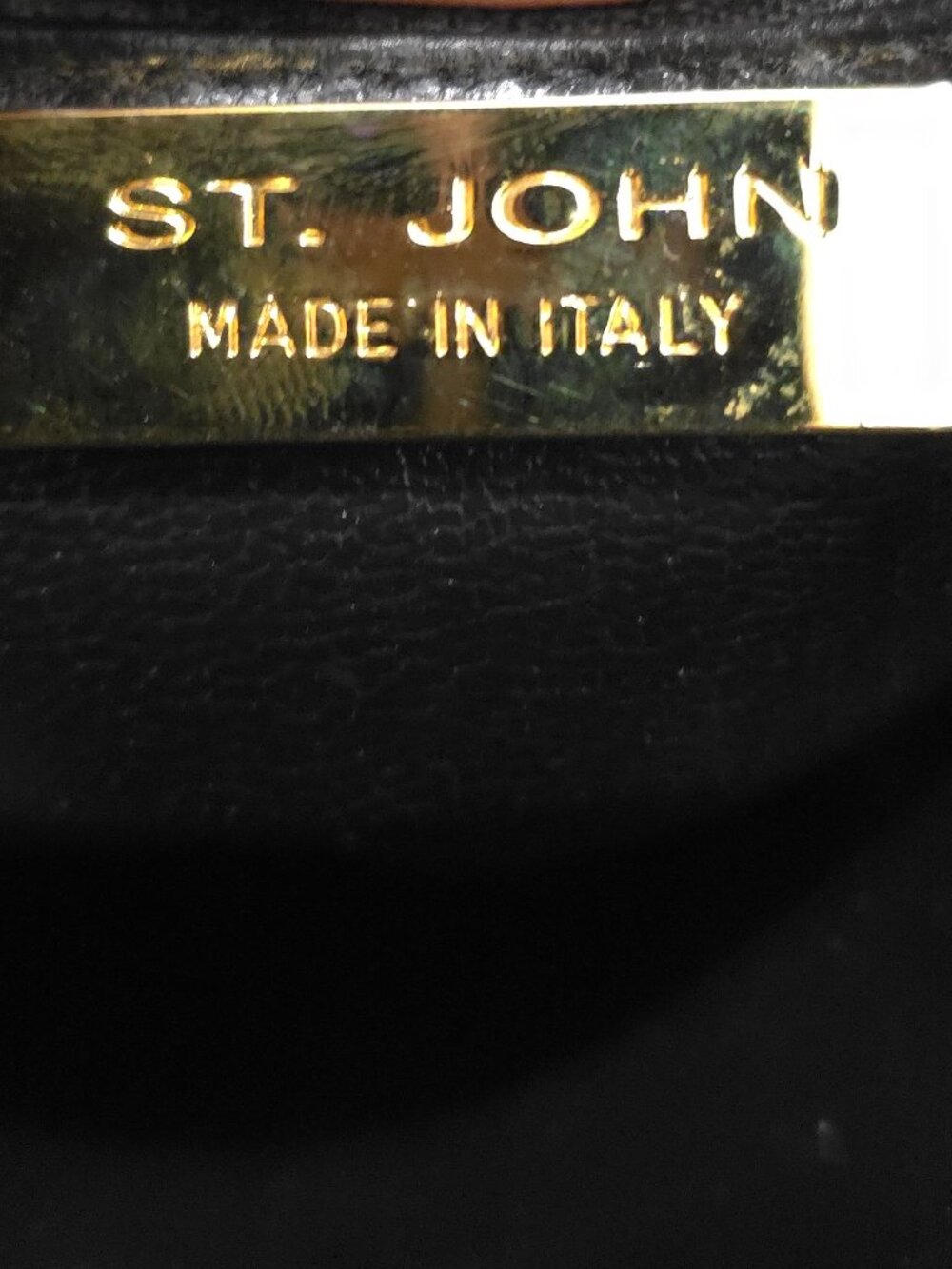 Vintage St. John Quilted Black Leather Shoulder Bag - Picture 11 of 11